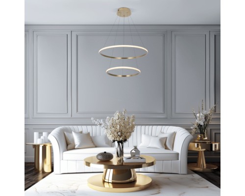 Подвесной светильник Collars 90264/2 латунь Eurosvet