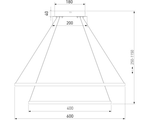 Подвесной светильник Collars 90264/2 латунь Eurosvet