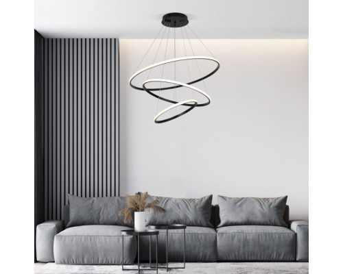 Подвесной светильник Collars 90264/3 черный Eurosvet