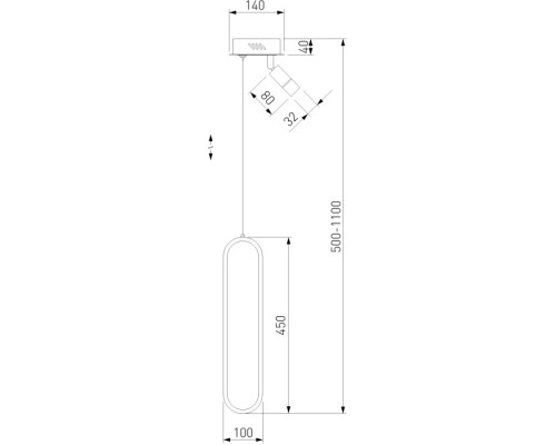 Подвесной светильник Spire 90269/1 черный/золото Eurosvet