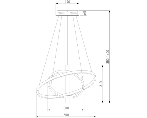 Подвесной светильник Stroke 90270/1 черный Eurosvet