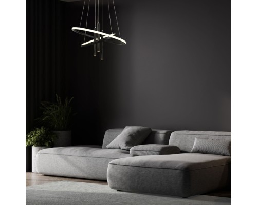 Подвесной светильник Stroke 90270/3 черный Eurosvet