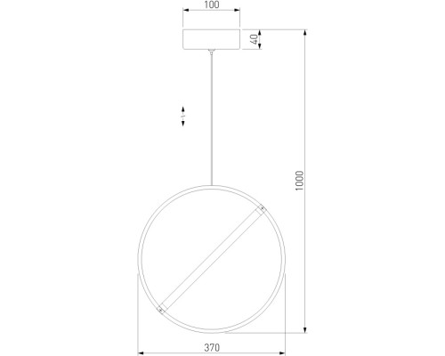 Подвесной светильник Element 90281/1 хром Eurosvet