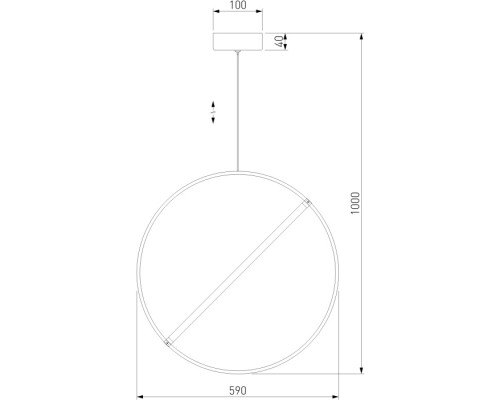 Подвесной светильник Element 90282/1 бронза Eurosvet