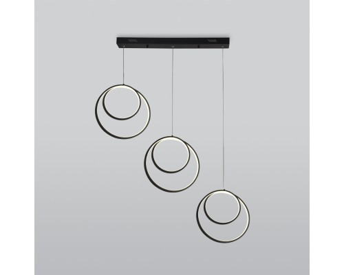 Подвесной светильник Flow 90308/3 черный Eurosvet