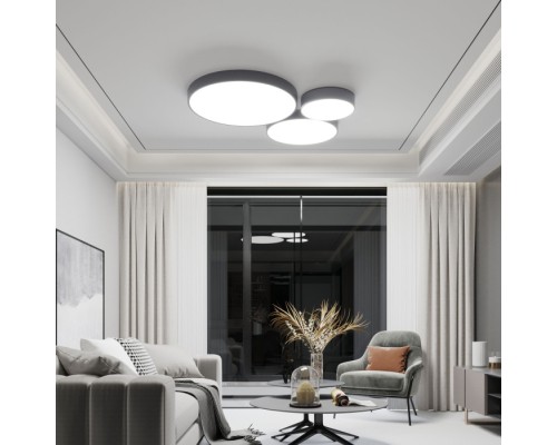 Потолочный светильник Entire 90318/1 серый Eurosvet