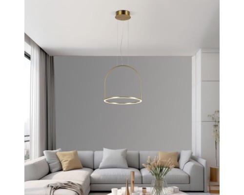 Подвесной светильник Over 90322/1 латунь Eurosvet