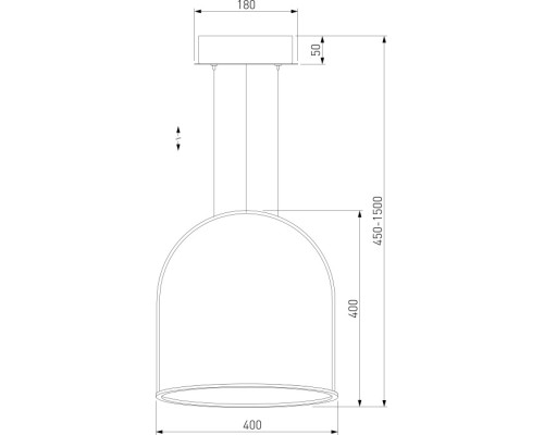 Подвесной светильник Over 90322/1 черный Eurosvet