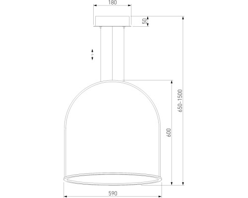 Подвесной светильник Over 90323/1 латунь Eurosvet