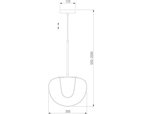 Подвесной светильник Twice 90325/1 черный Eurosvet