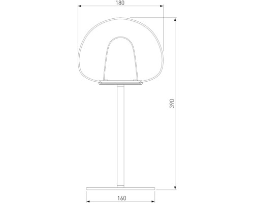 Интерьерная настольная лампа Twice 90326/1 черный Eurosvet
