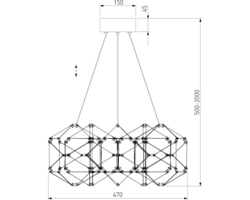 Подвесной светильник Uma 90369/5 медь Eurosvet