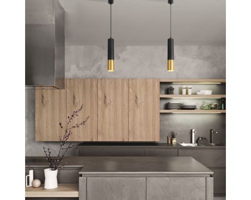 Подвесной светильник Tony DLN108 GU10 черный/золото Eurosvet