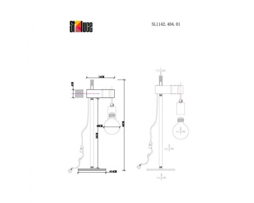 Настольная лампа Bagetti SL1142.404.01 Evoluce