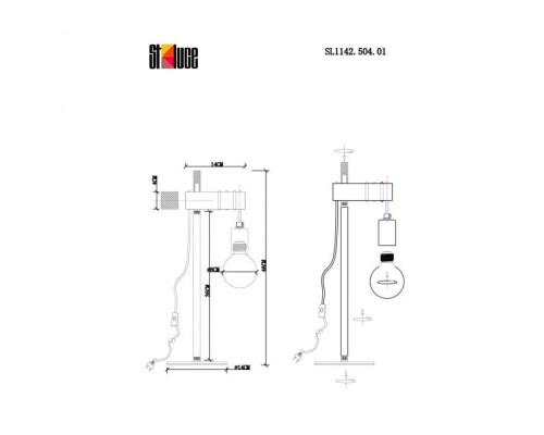Настольная лампа Bagetti SL1142.504.01 Evoluce