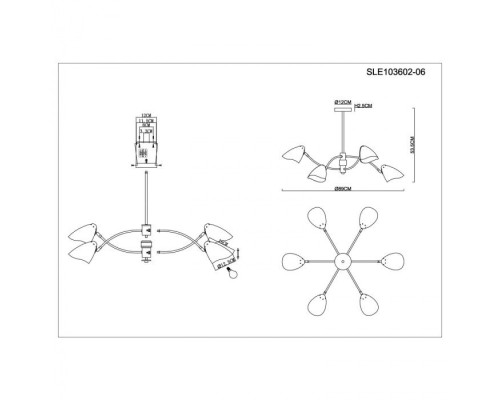 Потолочная люстра Satta SLE103602-06 Evoluce