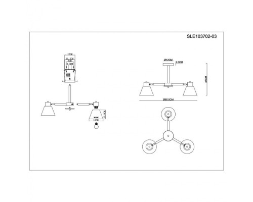 Потолочная люстра Buve SLE103702-03 Evoluce