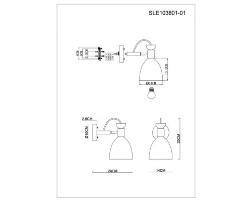 Бра Balcamo SLE103801-01 Evoluce