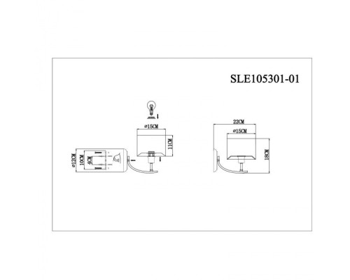 Бра Linda SLE105301-01 Evoluce