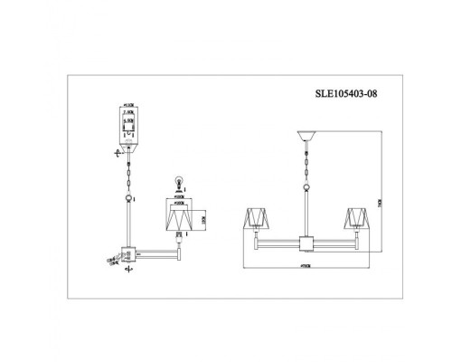 Подвесная люстра Lagoro SLE105403-08 Evoluce