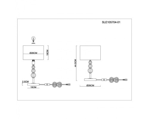 Настольная лампа Ramer SLE105704-01 Evoluce