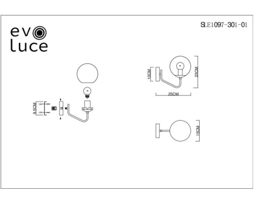 Бра Scorze SLE1097-301-01 Evoluce