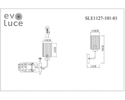 Бра Tilda SLE1127-101-01 Evoluce