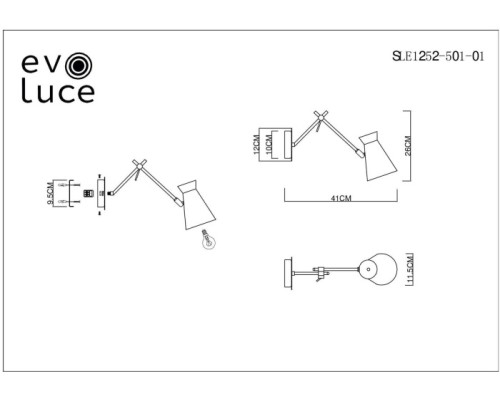 Бра Alfeo SLE1252-501-01 Evoluce