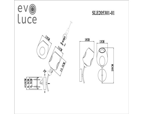 Бра Besano SLE205301-01 Evoluce