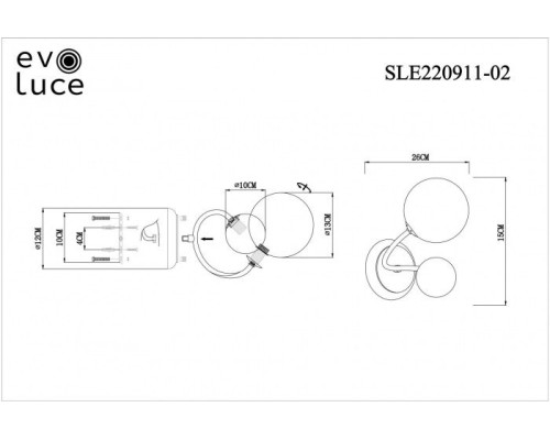Бра Formae SLE220911-02 Evoluce