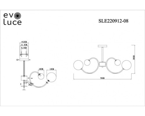 Потолочная люстра Formae SLE220912-08 Evoluce