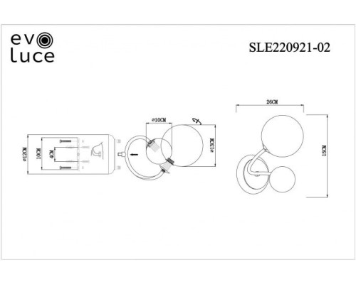 Бра Formae SLE220921-02 Evoluce