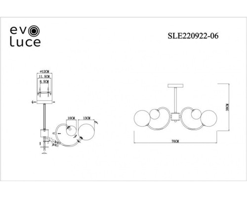 Потолочная люстра Formae SLE220922-06 Evoluce