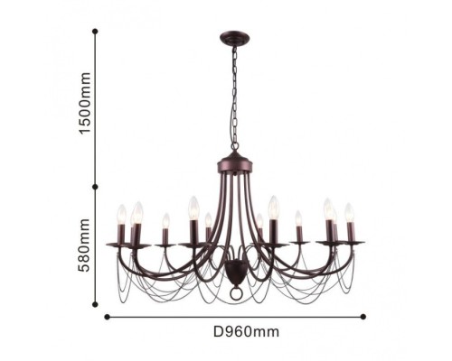 Подвесная люстра Plini 2590-12P F-Promo