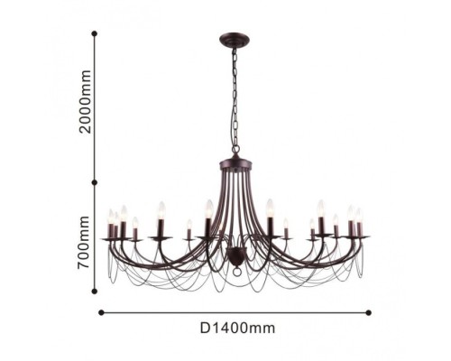 Подвесная люстра Plini 2590-18P F-Promo
