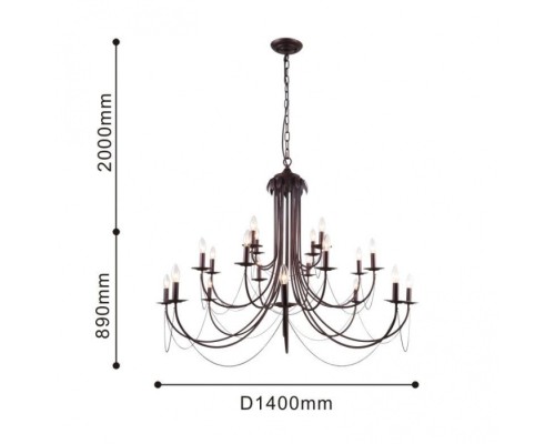 Подвесная люстра Plini 2590-20P F-Promo