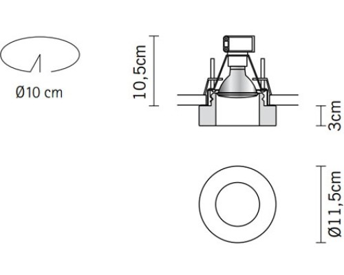 Точечный светильник Faretti D27F1535 Fabbian