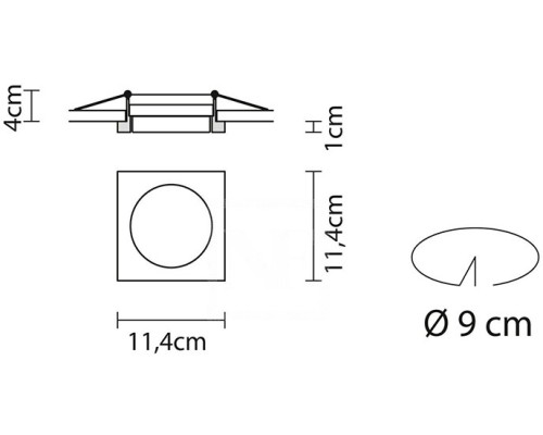 Точечный светильник Sette W D54F0311 Fabbian