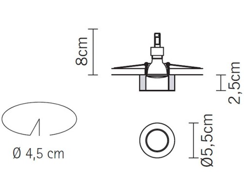 Точечный светильник Venere D55F0611 Fabbian