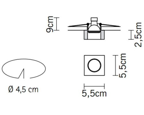 Точечный светильник Venere D55F0811 Fabbian