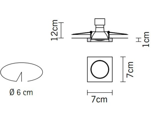 Точечный светильник Venere D55F1311 Fabbian