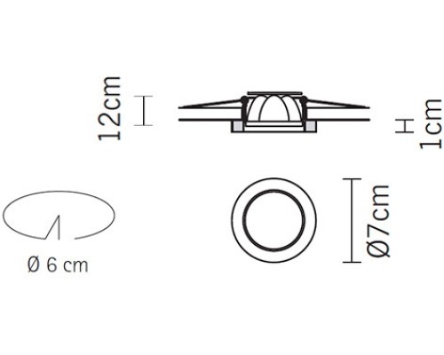 Точечный светильник Venere D55F1411 Fabbian