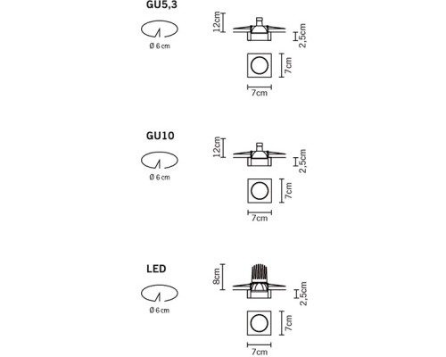 Точечный светильник Venere D55F2011 Fabbian