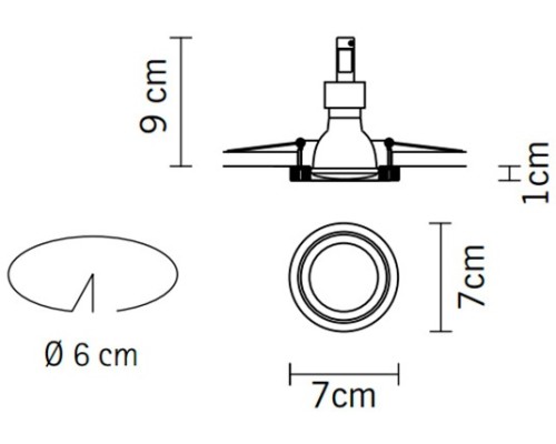 Точечный светильник Venere D55F5511 Fabbian