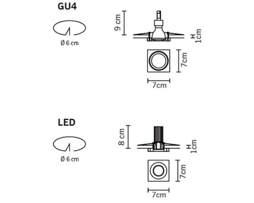 Точечный светильник Venere D55F5701 Fabbian
