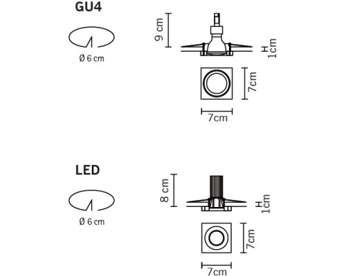 Точечный светильник Venere D55F5711 Fabbian