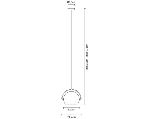 Подвесной светильник Beluga D57A0915 Fabbian