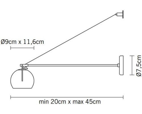 Настенный светильник Beluga D57D0343 Fabbian
