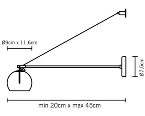 Настенный светильник Beluga D57D0701 Fabbian