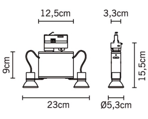 Трековый светильник Orbis D70J0515 Fabbian